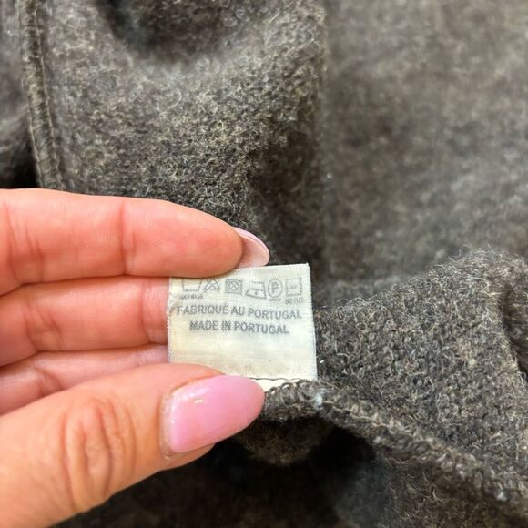 Women’s‎ Ivan Grundhal Brown Shetland Wool Asymmetrical Cardigan Sweater Medium - Picture 10 of 13